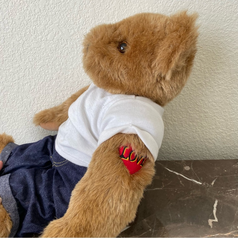 Vermont Teddy Bear “Loverboy” with‎ Love Tatoo - Picture 2 of 4